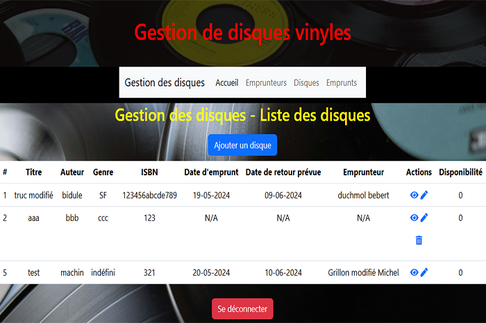 image gestion de disque