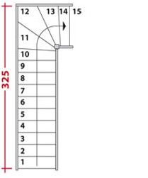 escalier droit